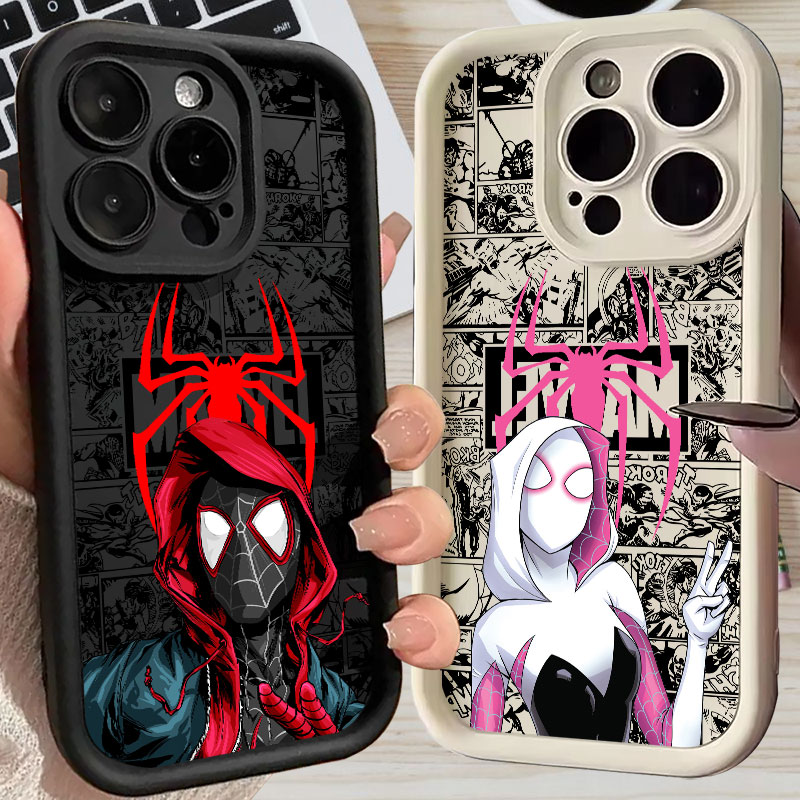Apple Iphone 15 - スパイダーマン マイルズ・モラレス グウェン マーベルコミックスケース Apple iPhone