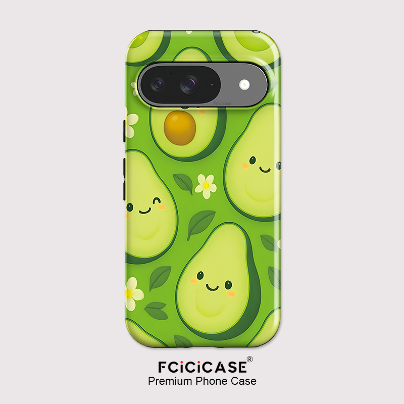 Google Pixel 8A - Fcicicase Pixel 10 Pro XL用 アボカドフラワー柄
