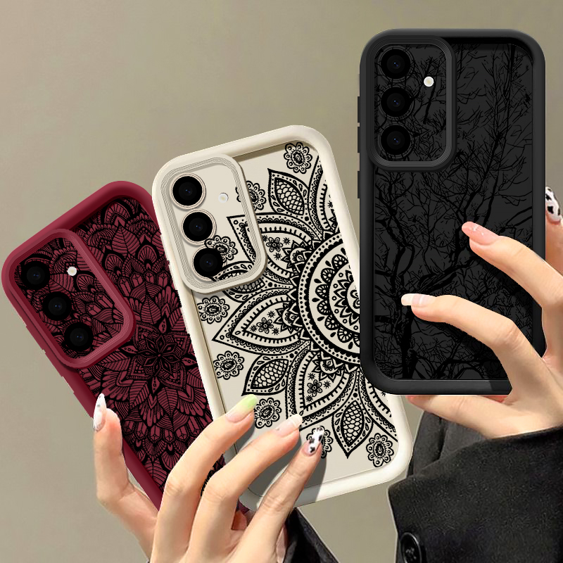 レトロな花柄トーテムパターンケース Samsung Gala - Samsung Galaxy A55 のレビューと価格