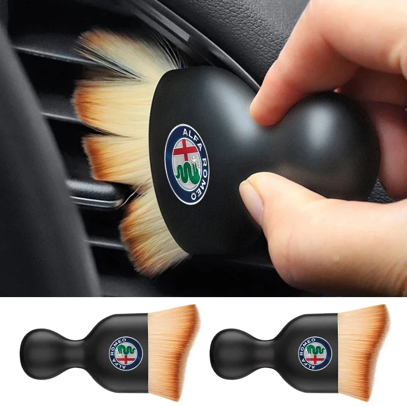 車のステッカーアルファロメオカースタイリングインテリアクリー - Dust Removal Sticker のレビューと価格