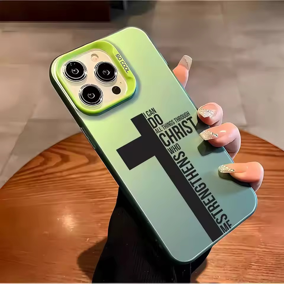 指紋防止クロス聖書柄iPhoneケース iPhone 17  - Apple Iphone 15 のレビューと価格