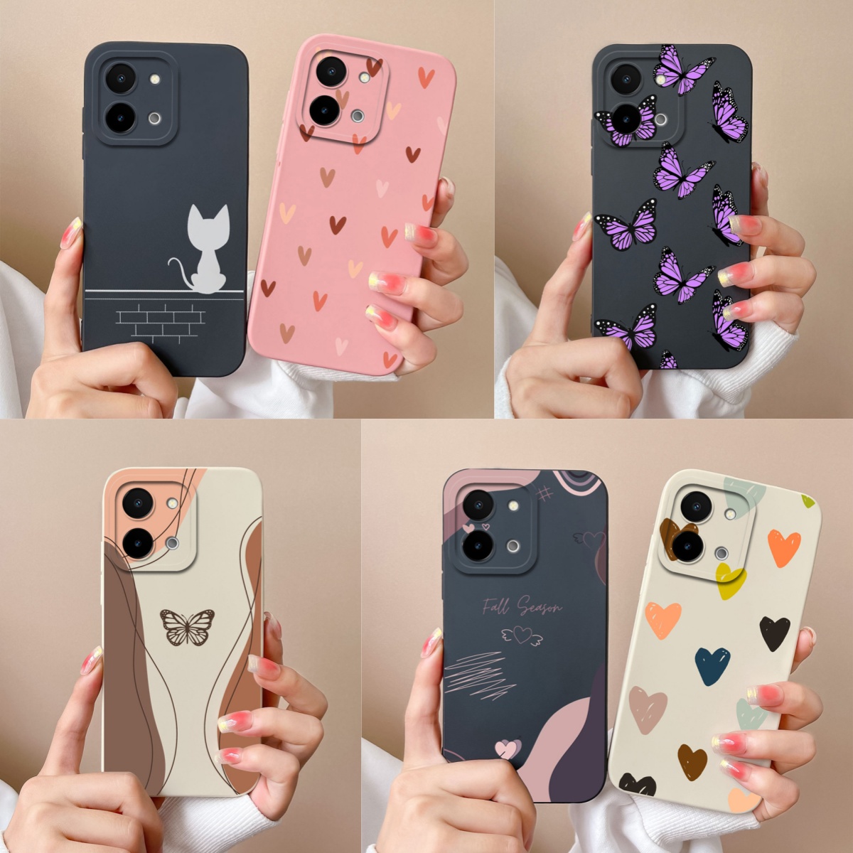 Vivo Y28 Y28S ケースシンプルな蝶高品質液体シリ - Vivo Y28 のレビューと価格