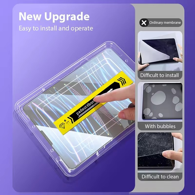 簡単装着ツール付き強化ガラス iPad Air 13 11  - Screen Alignment Tool のレビューと価格