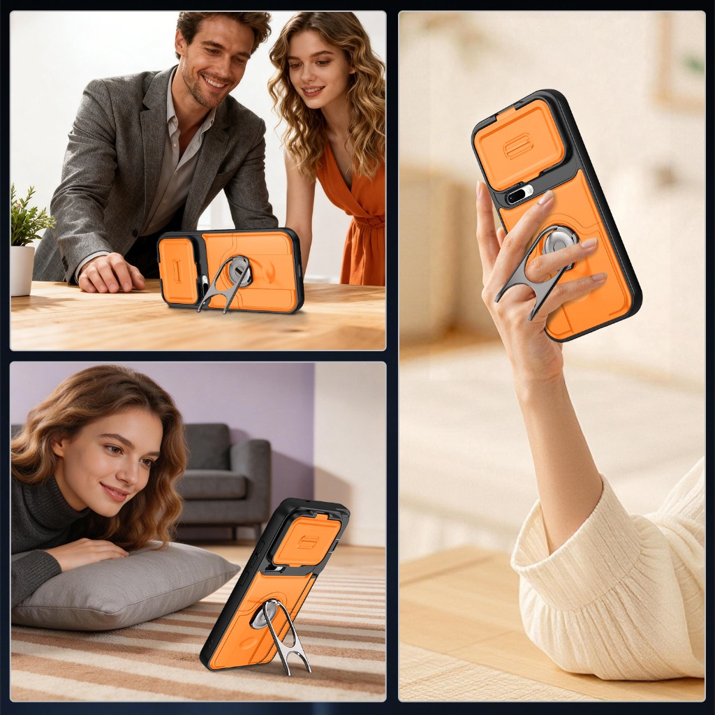 スライドカメラレンズプロテクター付きスマホケース Xiaom - Camera Lens Protector のレビューと価格
