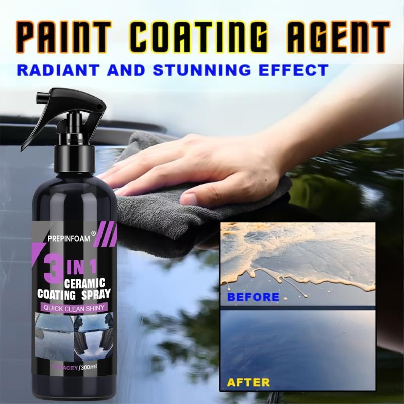 3in1カーセラミック液体コーティングスプレー ナノクリスタ - Nano Liquid Coating のレビューと価格