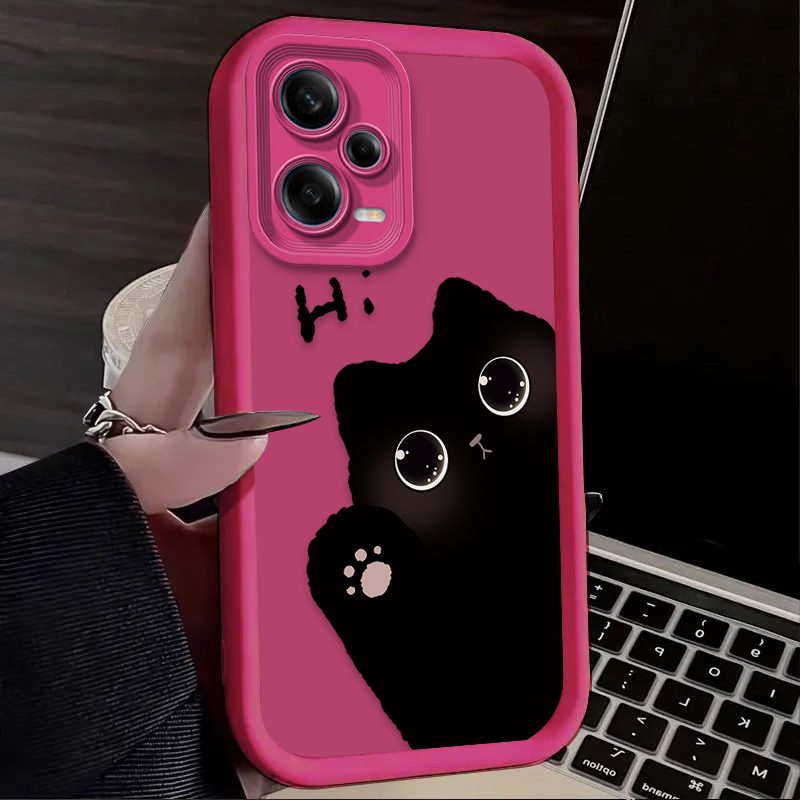可愛い大きな目の猫のスマホケース Xiaomi Redmi  - Xiaomi Redmi Note 13 のレビューと価格