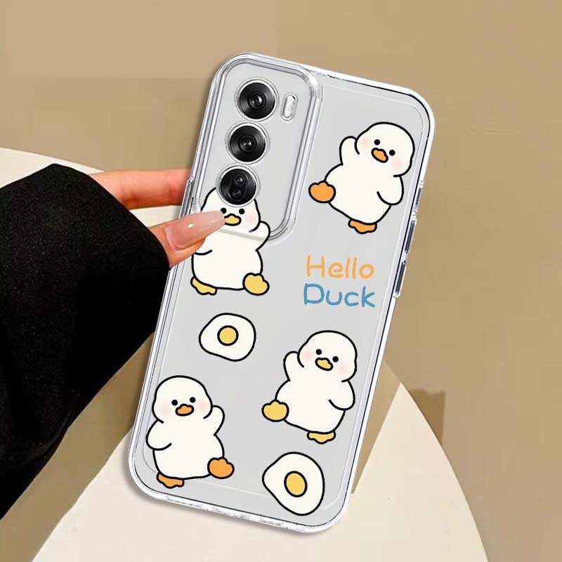 アヒル漫画かわいいアニメアートケース OPPO A11 A1 - Oppo A78 のレビューと価格
