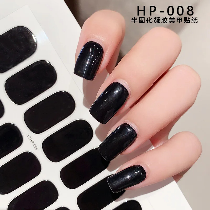 16 ヒント UV 半硬化ジェルネイルラップステッカー 5D - Full Cover Adhesive のレビューと価格