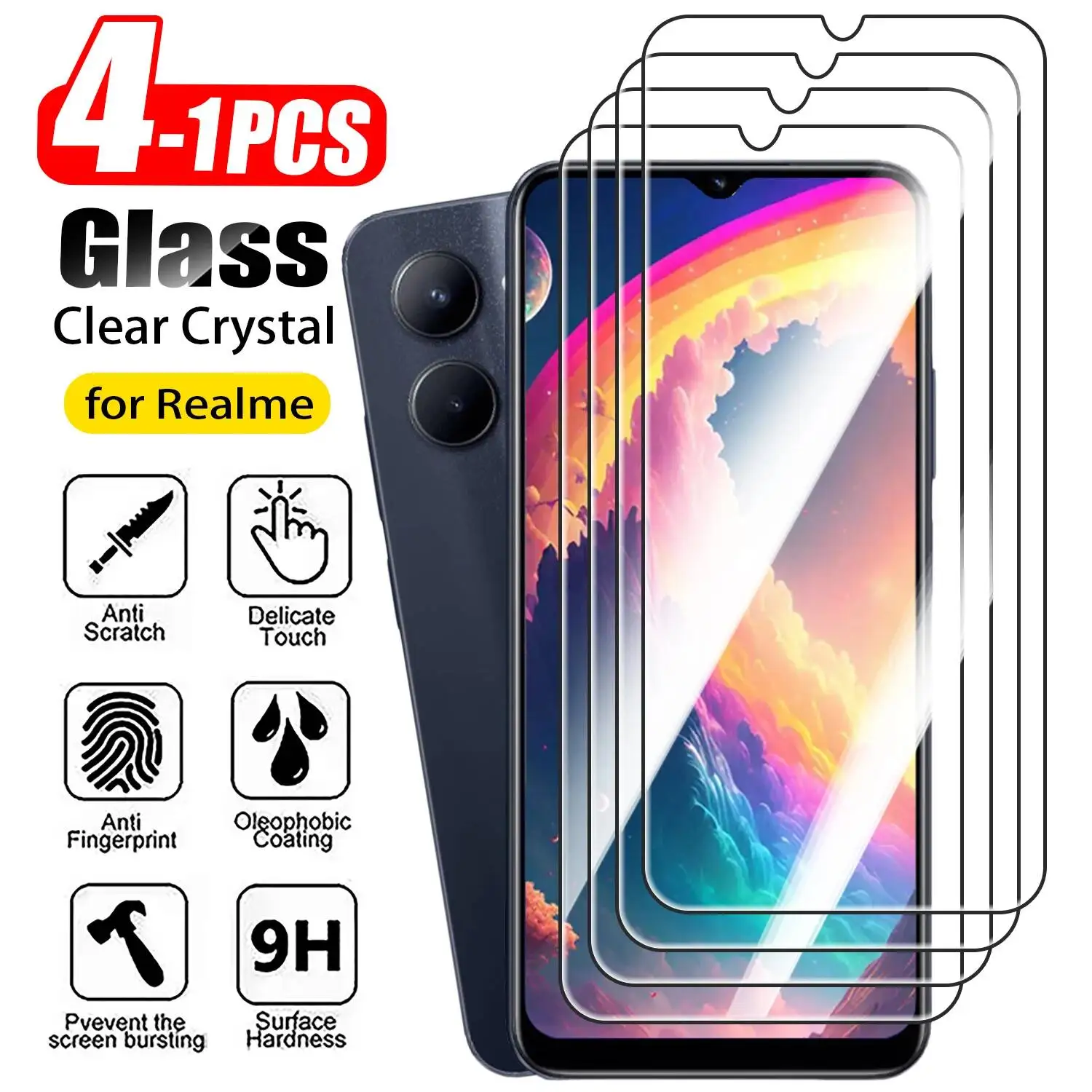 1-4枚入り Realme C75 C55 C35 C25  - Realme C67 のレビューと価格