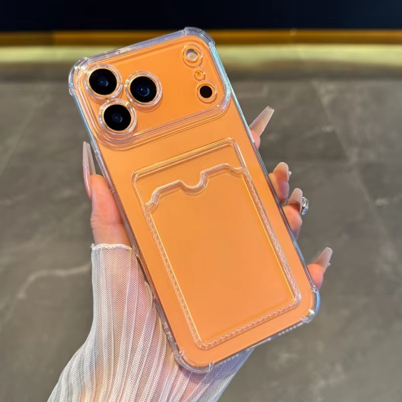 透明カードスロットホルダーケース iPhone 14 Plu - Camera Lens Protector のレビューと価格