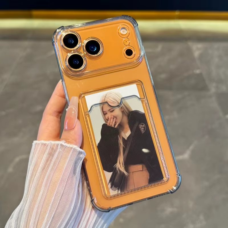 透明カードスロットホルダーケース iPhone 14 Plu - Camera Lens Protector のレビューと価格
