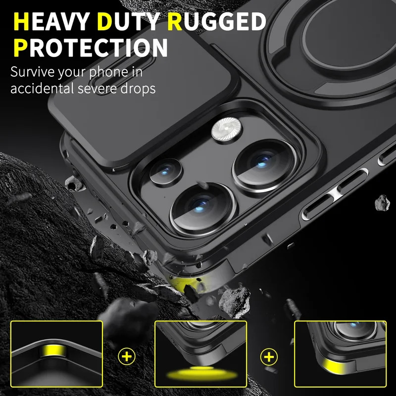 耐衝撃アーマー磁気ブラケットケース Xiaomi Redmi - Camera Lens Protector のレビューと価格