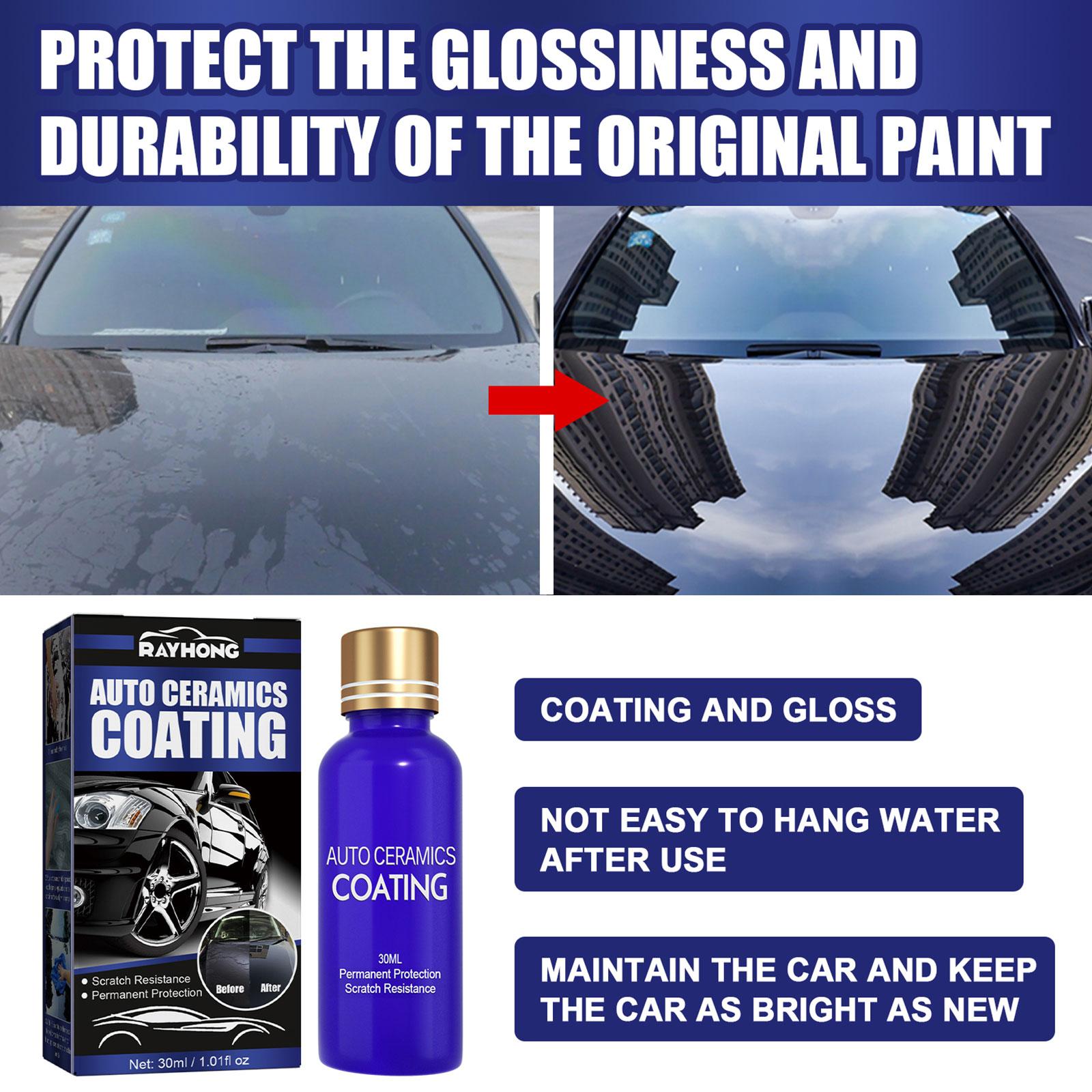 30 ミリリットル 9H 車液体セラミックコート超疎水性ガラ - Nano Liquid Coating のレビューと価格