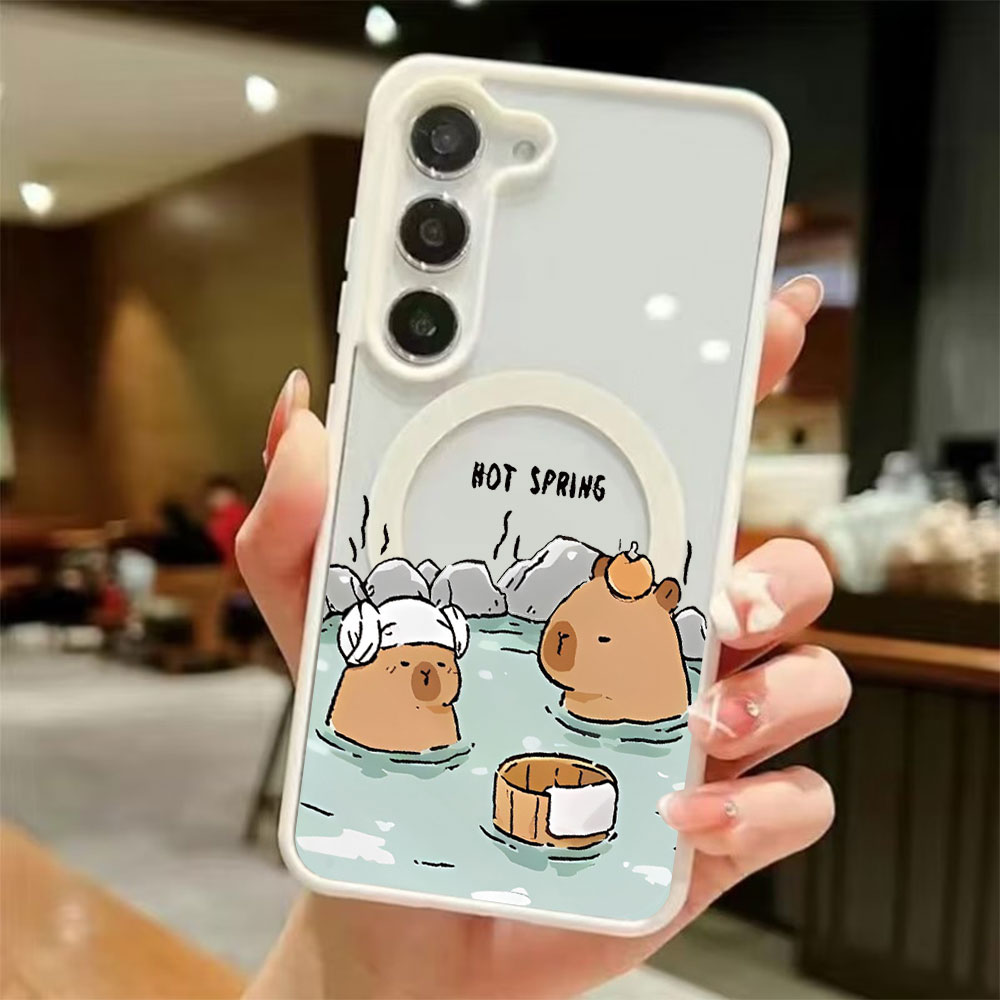 カラートランスペアレント磁気吸着スマホケース Samsung - Samsung Galaxy S24 のレビューと価格