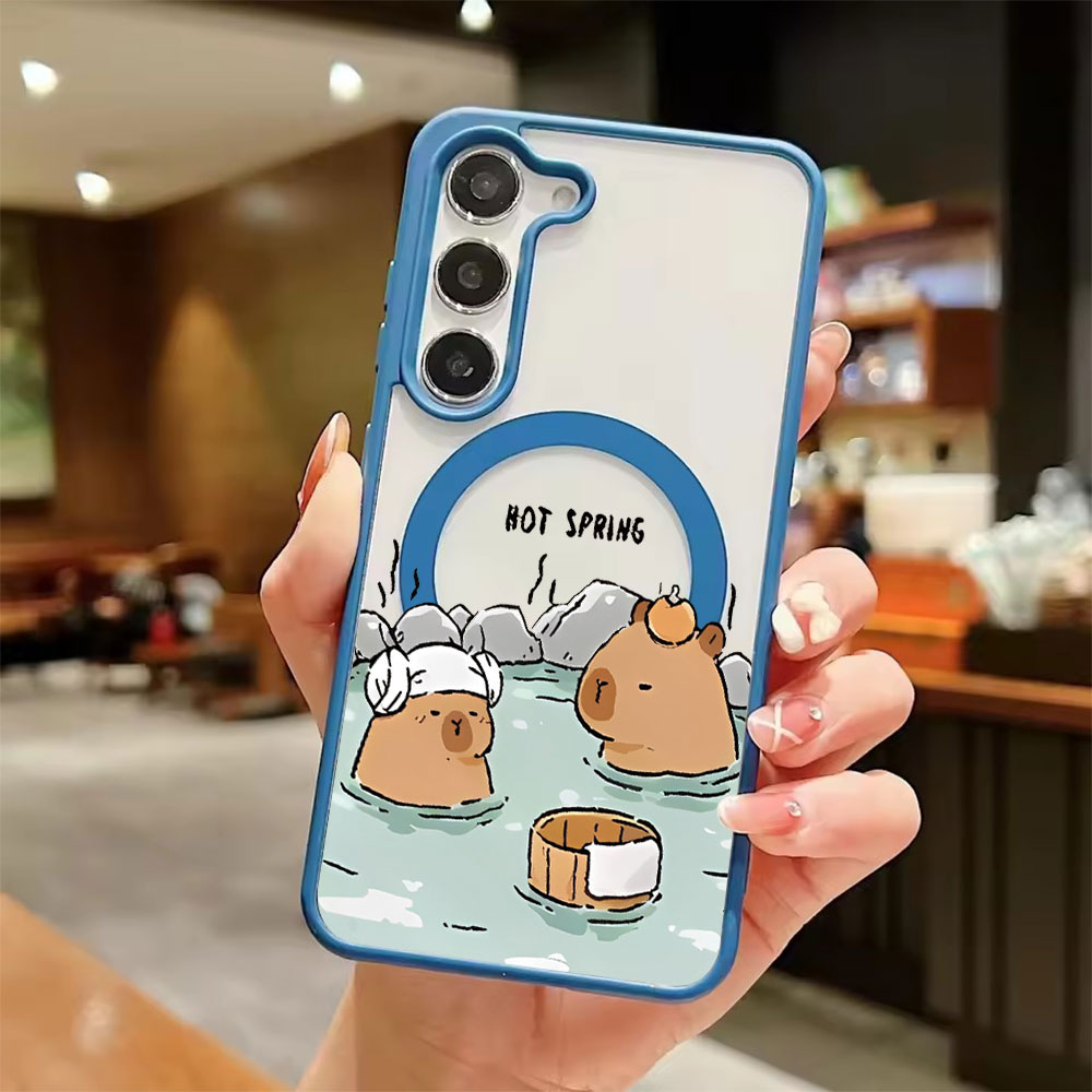カラートランスペアレント磁気吸着スマホケース Samsung - Samsung Galaxy S24 のレビューと価格